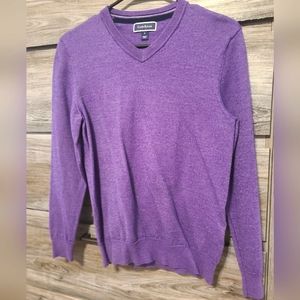 Club room sweater, purple, small